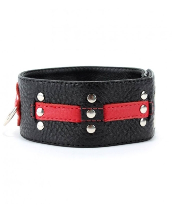 Чёрно-красный ошейник БДСМ Арсенал